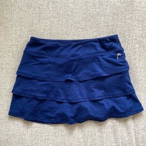 HEAD Navy Blue Athletic Skirt with Built-In Shorts - Functional & Flattering